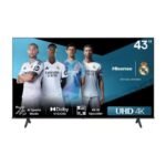 Hisense 43 Inch Smart 4K UHD Frameless TV (A6 Series)