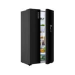 Hisense Fridge Side by Side 549 Liters Black with Ice & Water Dispenser