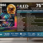 Hisense 75 Inch Smart 4K ULED Mini-LED TV (U7 Series – 165Hz)