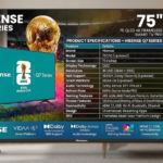 Hisense 75 Inch Smart 4K QLED TV (Q7 Series / Q7Q)