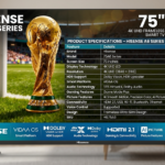 Hisense 75 Inch Smart 4K UHD Frameless TV (A6 Series)